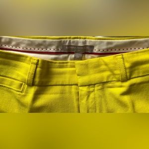 Banana Republic Sloan style pants. Bright yellow Size 2 petite gently used